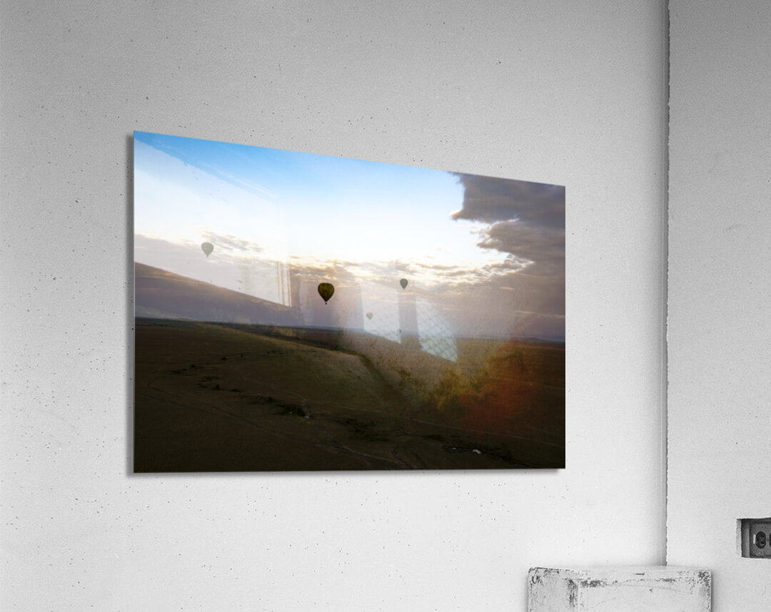 Balloons over Masai Mara Acrylic Print