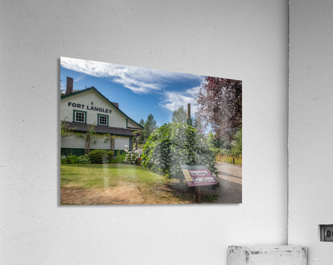Fort Langley CN Train Station Fort Langley B.C Canada Acrylic Print