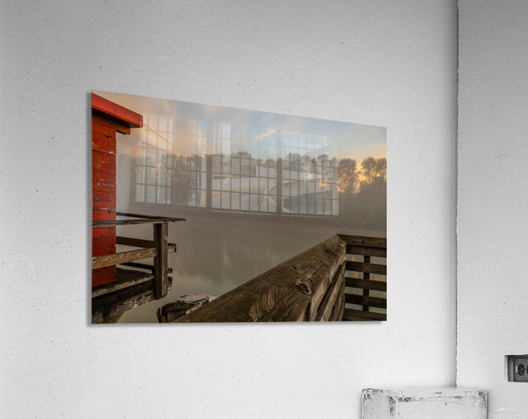 Fort Langley British Columbia Fog Acrylic Print