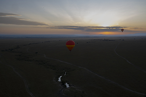 Balloons over Masai Mara Africa