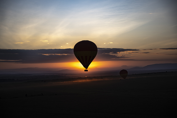 Hot air balloon over Masai Mara by Randy Roy Photography