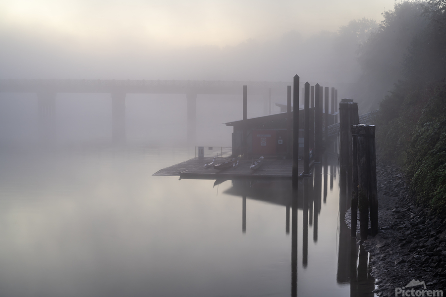 Fort Langley British Columbia Fog 2  Print