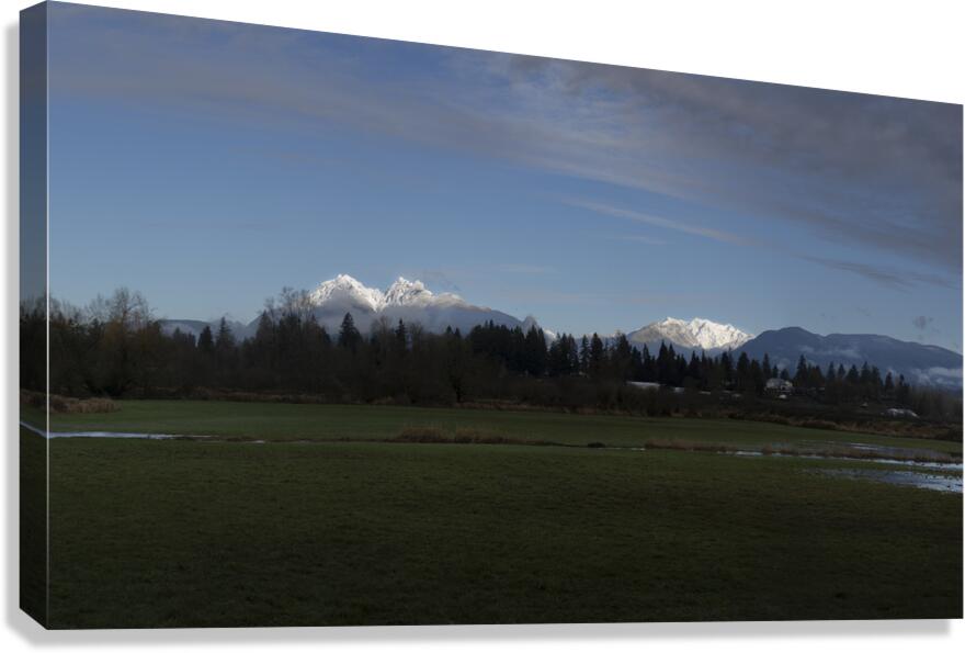 Pano Golden Ears Mountain British Columbia Canvas Print