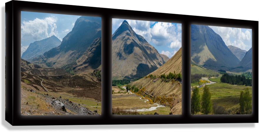triptych image of scotland Canvas Print