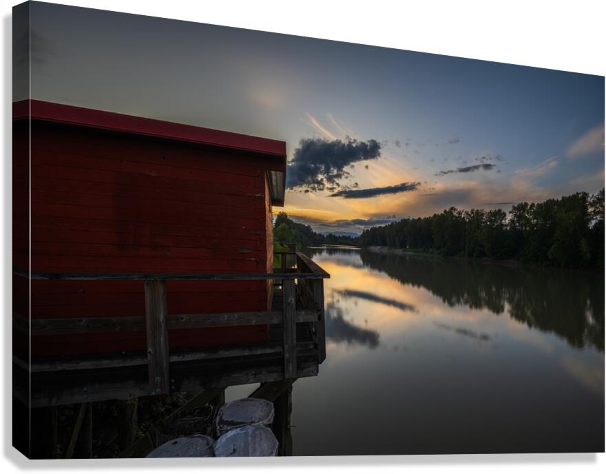 Sunset Fort Langley British Columbia 2 Canvas Print