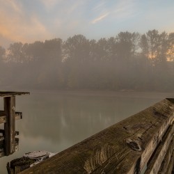 Fort Langley British Columbia Fog