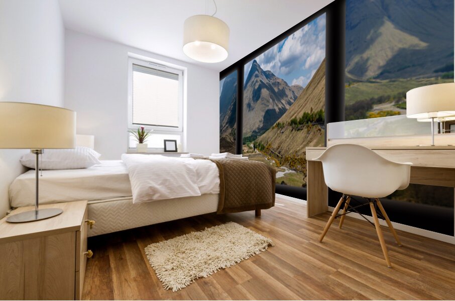 triptych image of scotland Mural print