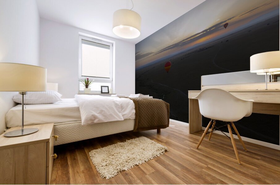 Balloons over Masai Mara Africa Mural print