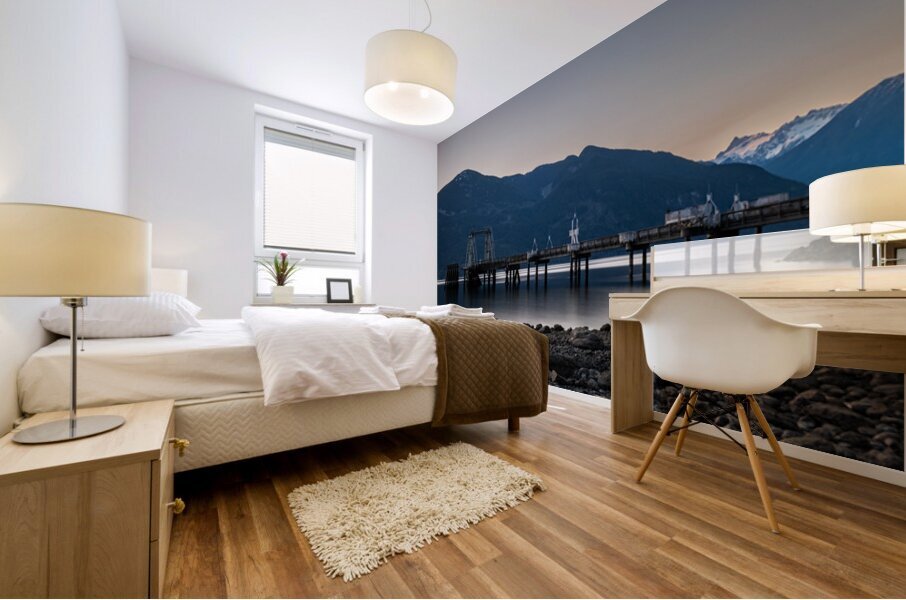 Porteau Cove Pier British Columbia Canada Mural print