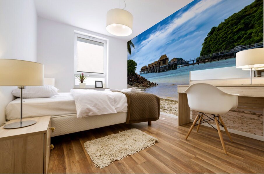 Likuliku water bungalows Mural print