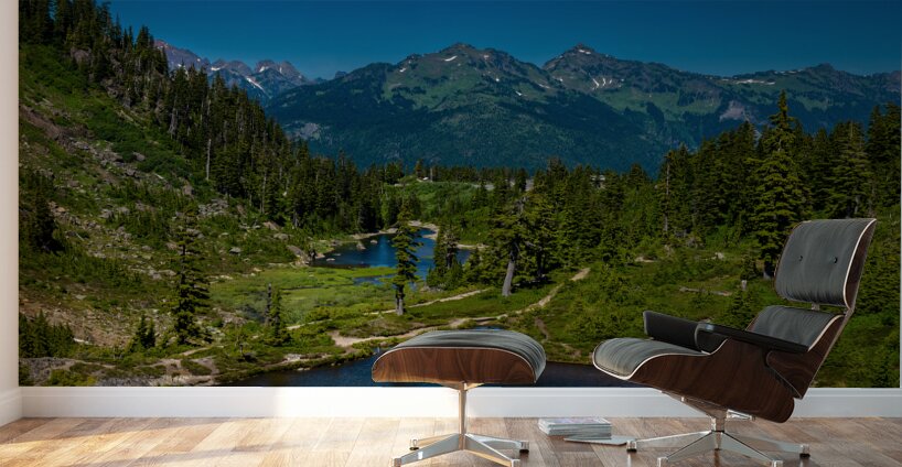 Bagley Lakes at Mt Baker Washington State USA Wall Murals