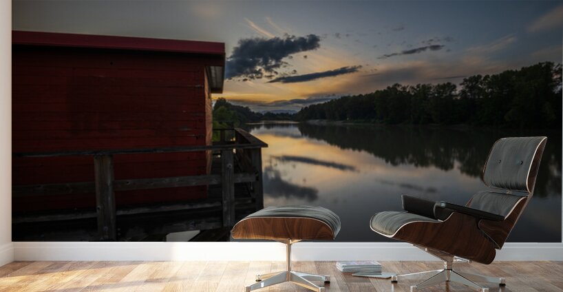 Sunset Fort Langley British Columbia 2 Wall Murals