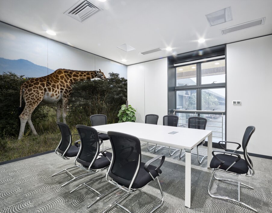 Giraffe Lake Nakuru kenya Wall Printing