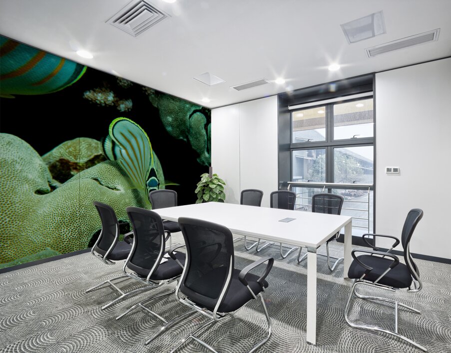 Ornate butterfly fish place of refuge hawaii Wall Printing