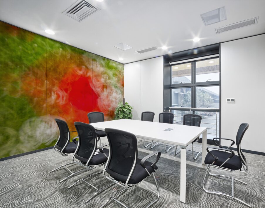 ICM of poppys Monets  Gardens Kotchi Japan Wall Printing