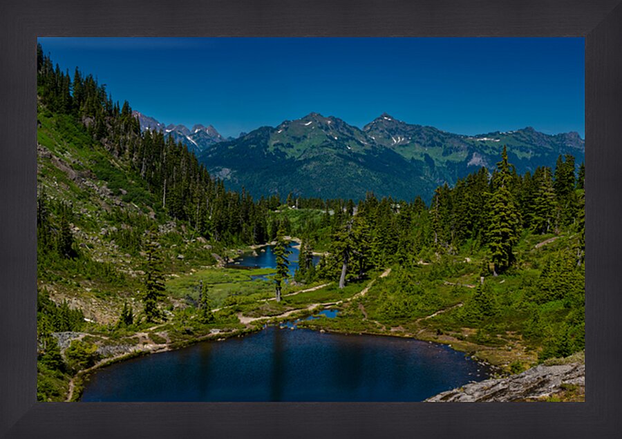 Bagley Lakes at Mt Baker Washington State USA Picture Frame print