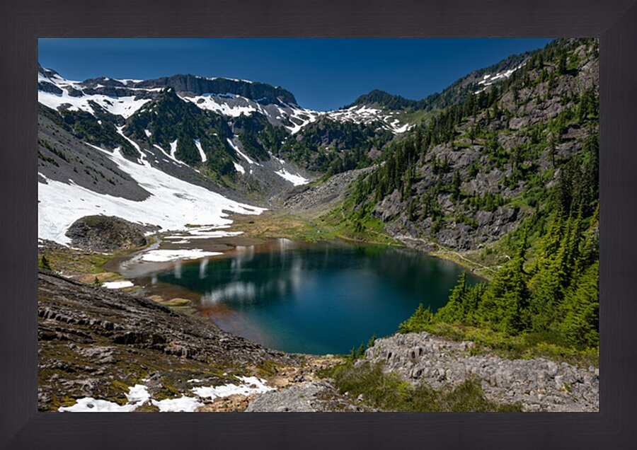 Table mountainMt Baker Washington State USA Picture Frame print
