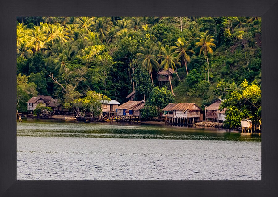 Village of honiara Picture Frame print