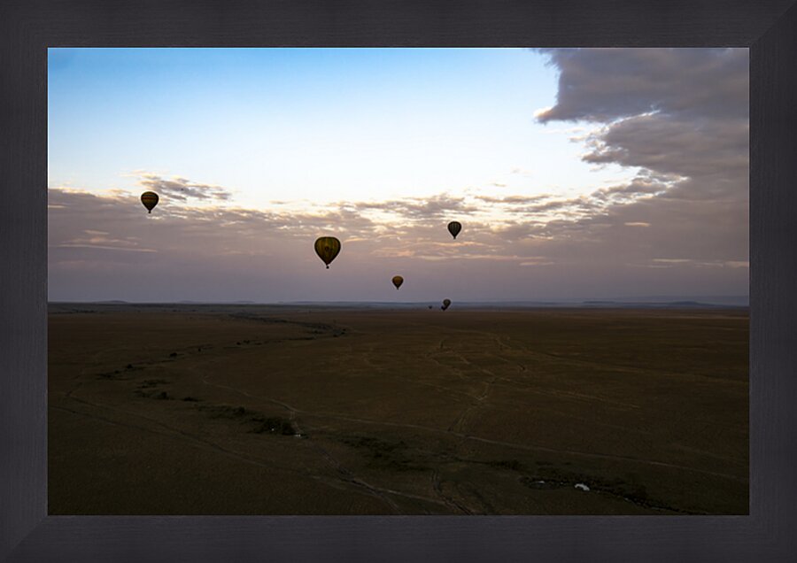Balloons over Masai Mara Picture Frame print