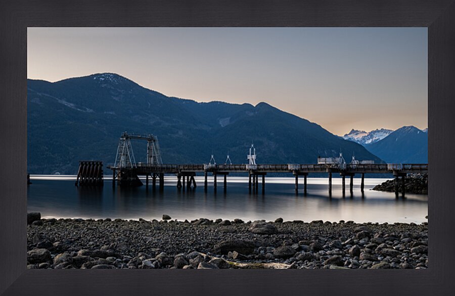 Porteau Cove Pier British Columbia Canada Picture Frame print