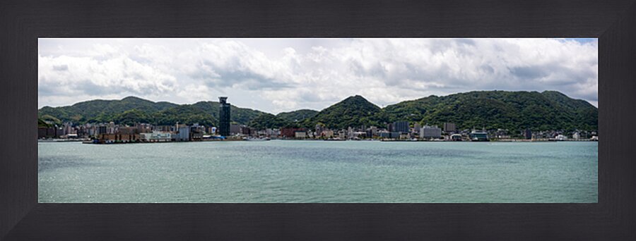 The kanmon straights Picture Frame print