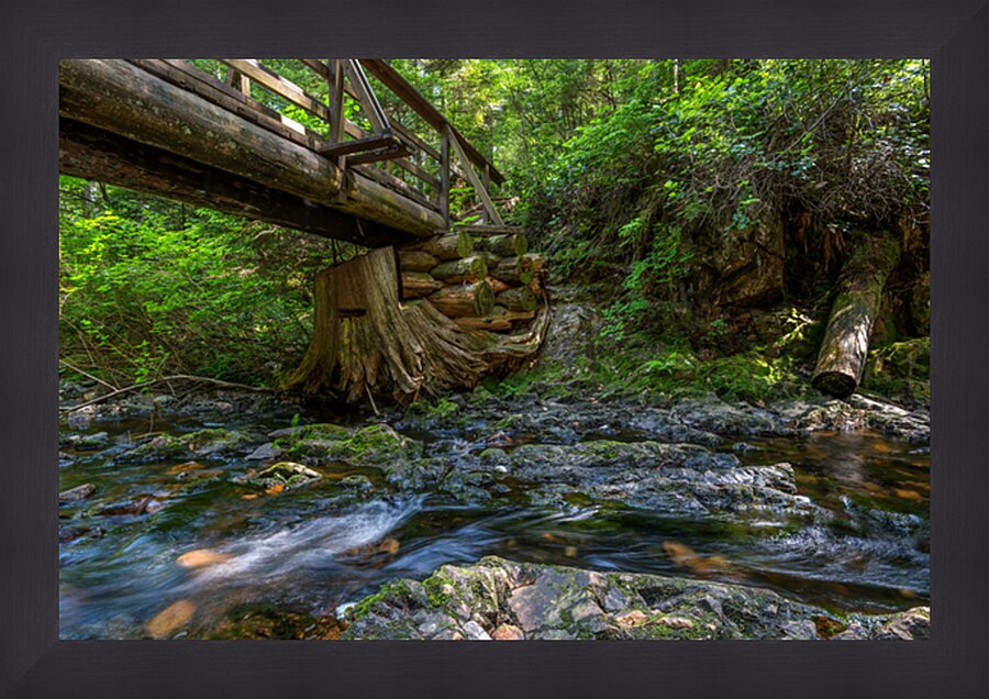 Rolley Lake falls Mission British Columbia Picture Frame print