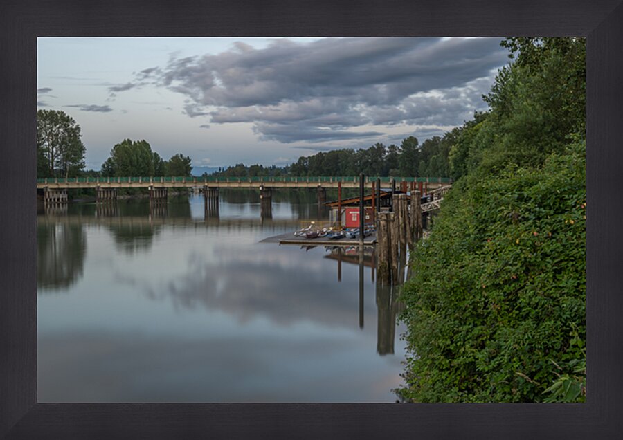 Sunset Fort Langley Picture Frame print