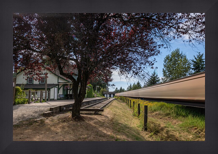 Fort Langley CN Train Station Fort Langley B.C Canada Picture Frame print