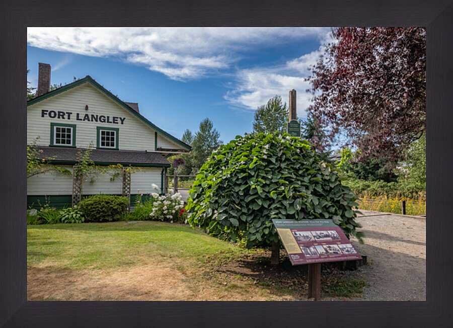 Fort Langley CN Train Station Fort Langley B.C Canada Picture Frame print