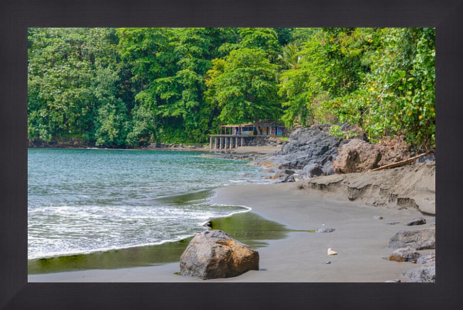 Beach at La Tahiti Pepeete Tahiti Picture Frame print