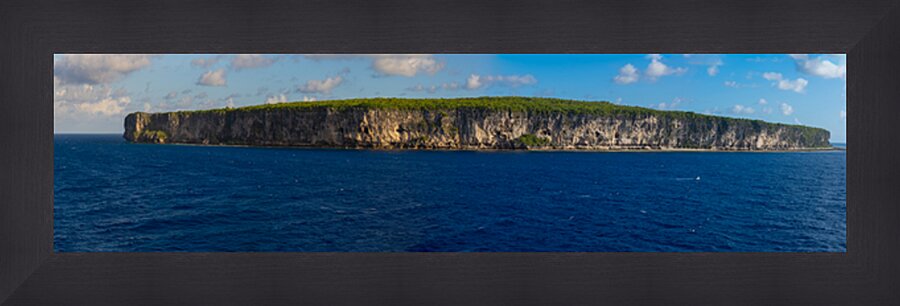 Makatea Island French Polymesia Picture Frame print