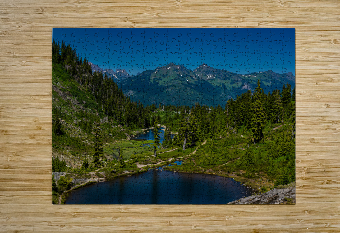 Bagley Lakes at Mt Baker Washington State USA Randy Roy Photography Puzzle printing