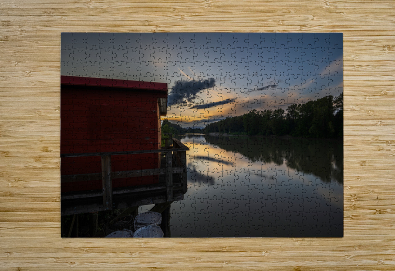 Sunset Fort Langley British Columbia 2 Randy Roy Photography Puzzle printing