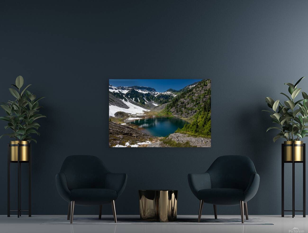 Table mountainMt Baker Washington State USA Reproduction