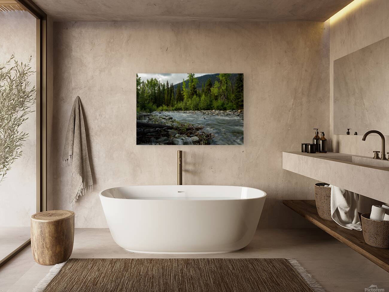 Cambie Creek E.C. Manning Provincial Park B.C Reproduction