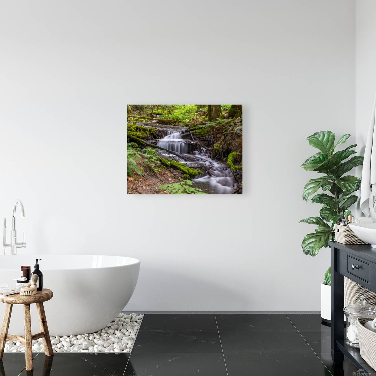 Bridal Veil Falls British Columbia Creek Reproduction