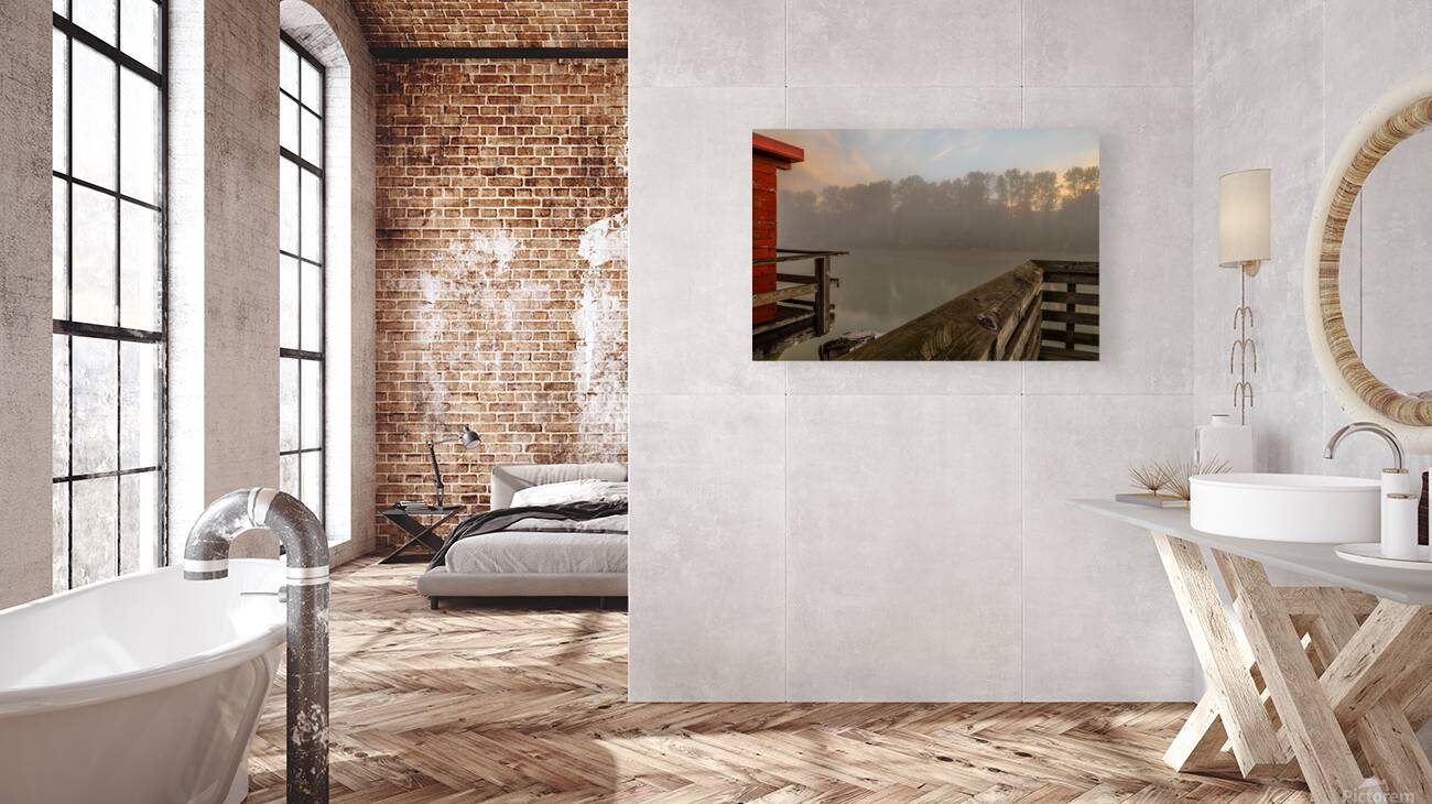 Fort Langley British Columbia Fog Reproduction