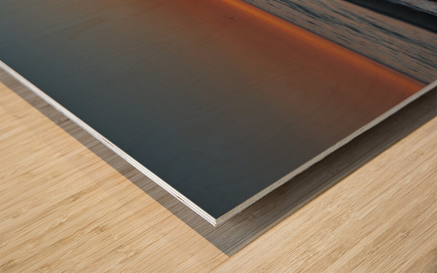 Fort Ebey beach ICM sunset Wood print