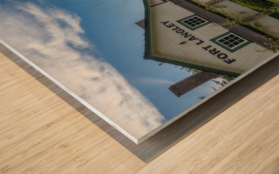 Fort Langley CN Train Station Fort Langley B.C Canada Wood print